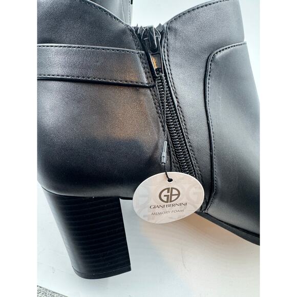 Gianni Bernini women's memory foam bootie black 11 nwob - Picture 5 of 8
